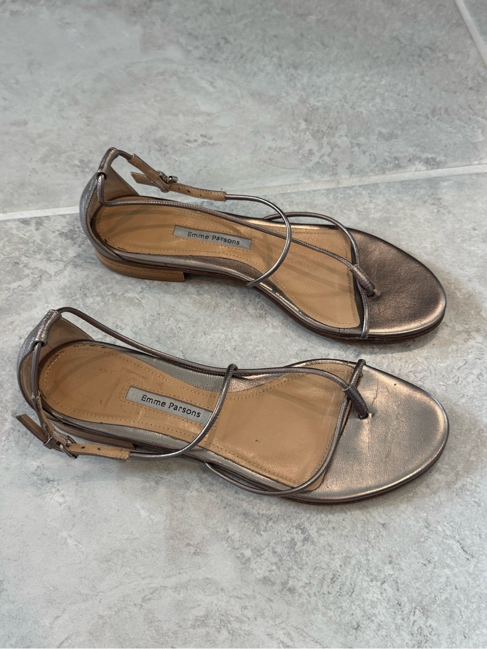 Emme parsons string sandal in silver size 37 - Picture 3 of 7